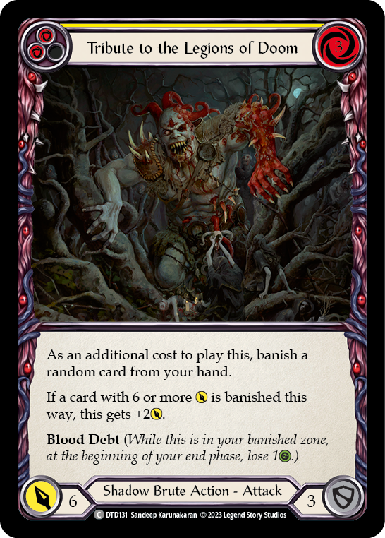 Tribute to the Legions of Doom (Yellow) [DTD131] (Dusk Till Dawn) | Magic Magpie
