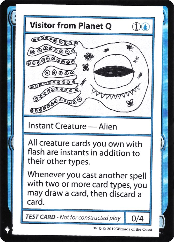 Visitor from Planet Q [Mystery Booster Playtest Cards] | Magic Magpie