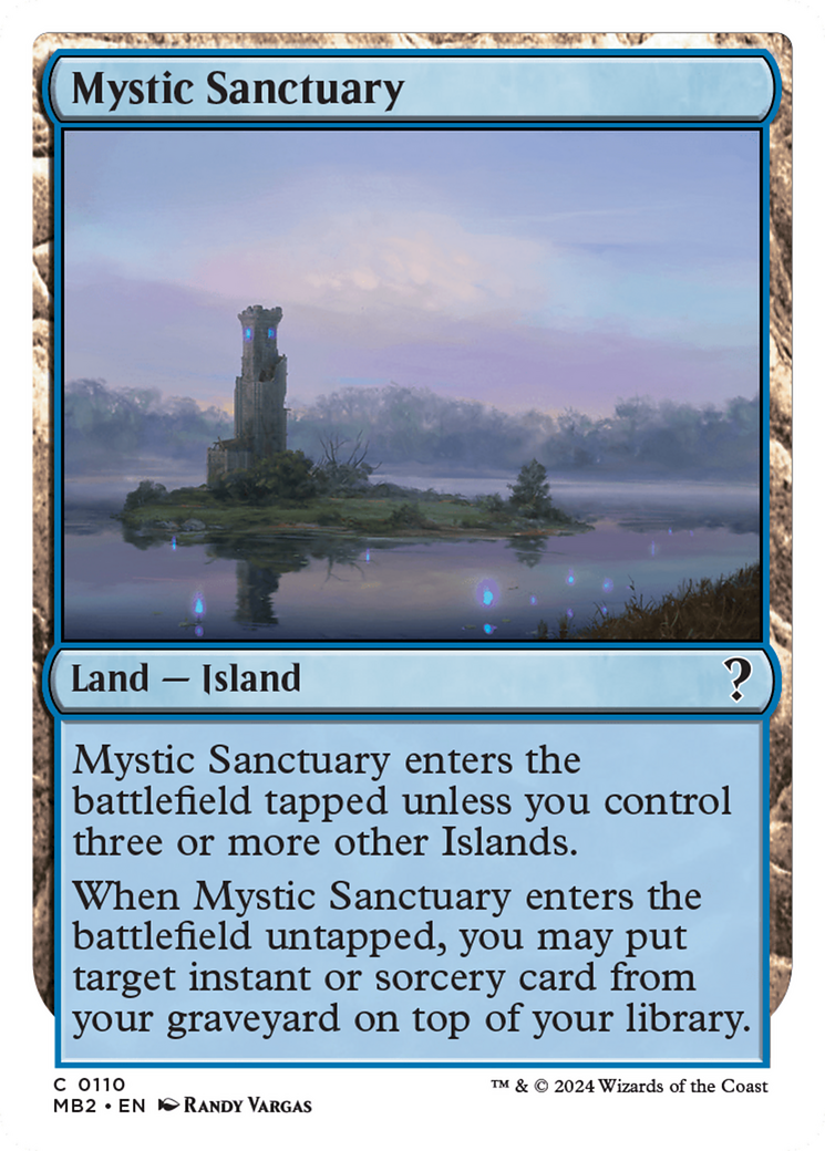 Mystic Sanctuary (White Border) [Mystery Booster 2] | Magic Magpie