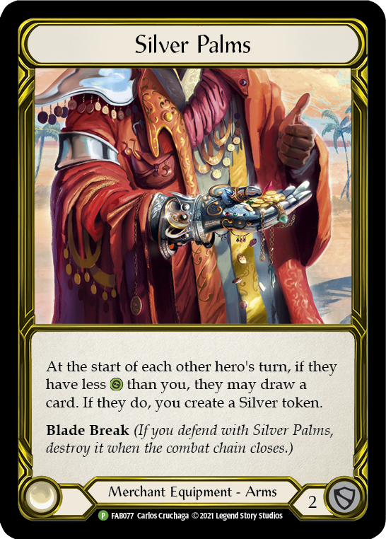 Silver Palms (Golden) [FAB077] (Promo)  Cold Foil | Magic Magpie