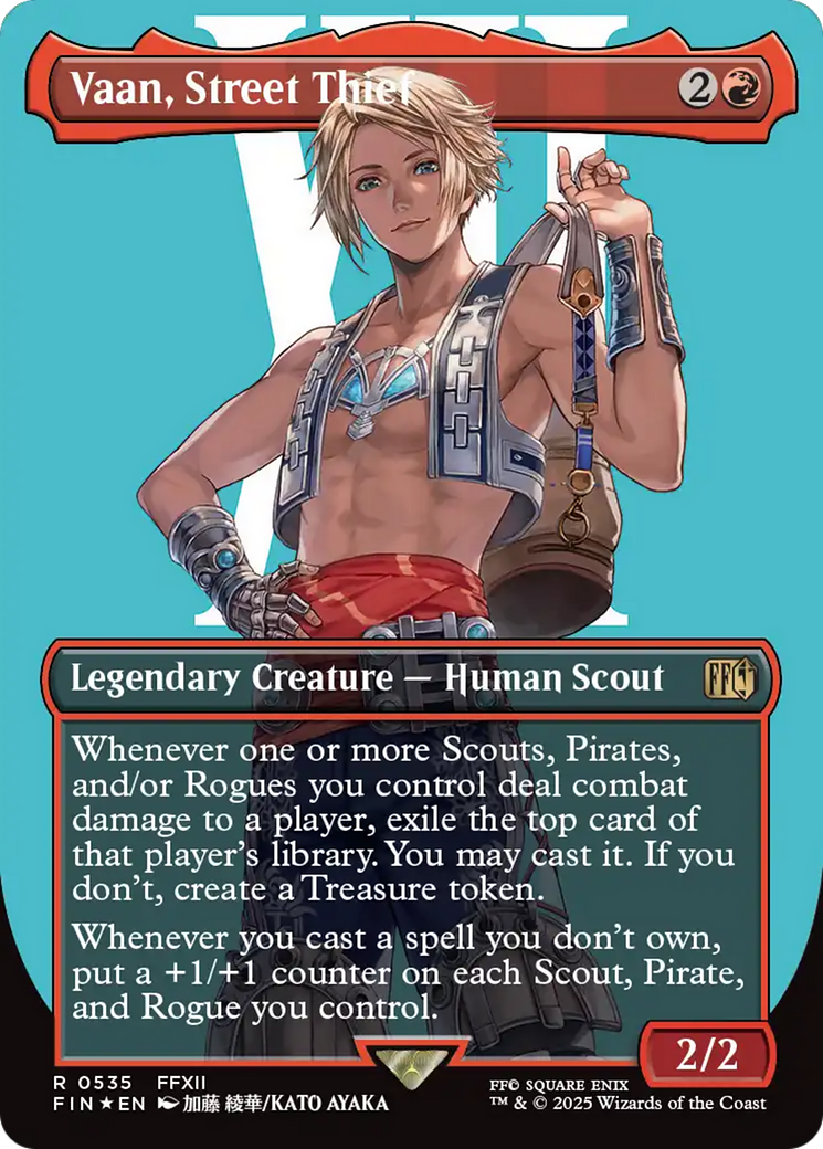 Vaan, Street Thief (Borderless) (Surge Foil) [FINAL FANTASY] | Magic Magpie