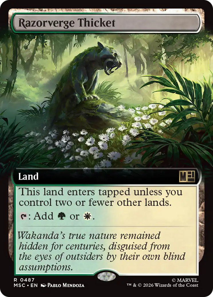 Razorverge Thicket (Extended Art) [Marvel Super Heroes Commander] | Magic Magpie