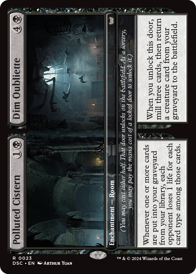 Polluted Cistern // Dim Oubliette [Duskmourn: House of Horror Commander] | Magic Magpie