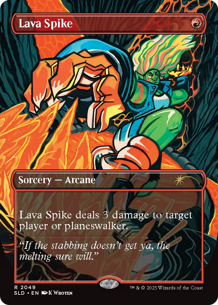 Lava Spike (2049) (Rainbow Foil) [Secret Lair Drop Series] | Magic Magpie