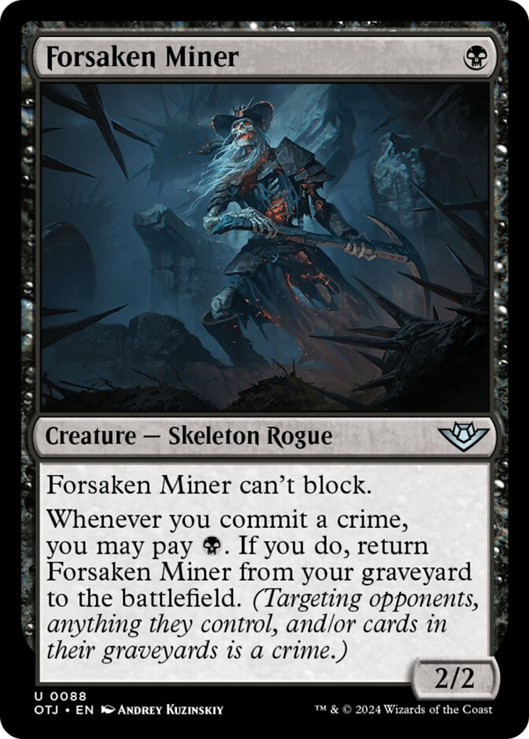 Forsaken Miner [Outlaws of Thunder Junction] | Magic Magpie