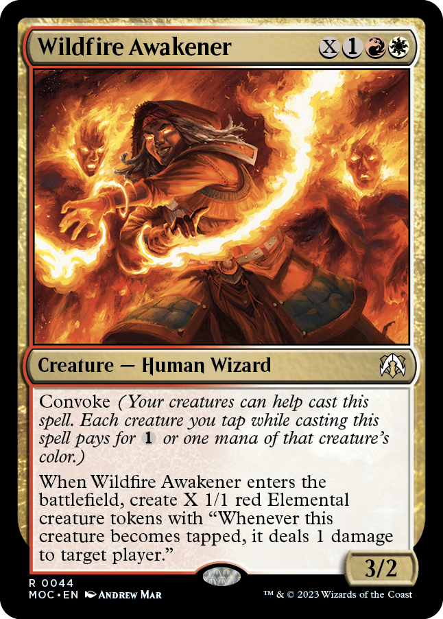 Wildfire Awakener [March of the Machine Commander] | Magic Magpie