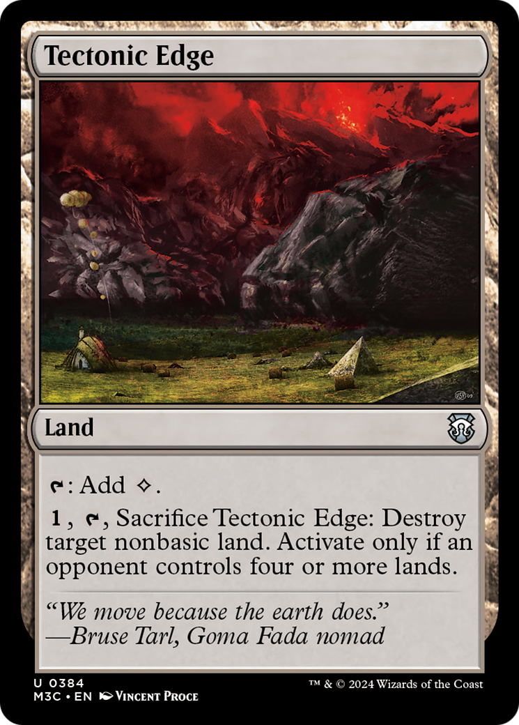 Tectonic Edge (Ripple Foil) [Modern Horizons 3 Commander] | Magic Magpie