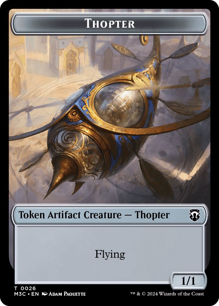 Aetherborn // Thopter Double-Sided Token [Modern Horizons 3 Commander Tokens] | Magic Magpie