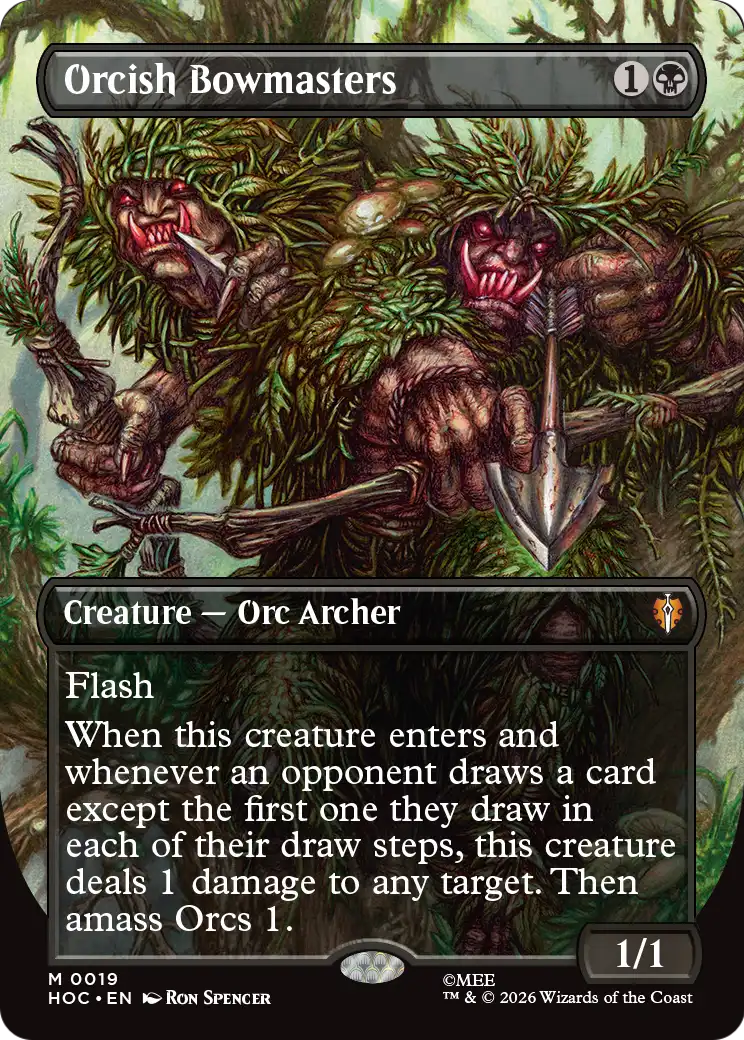 Orcish Bowmasters (Borderless) [The Hobbit: Eternal-Legal] | Magic Magpie