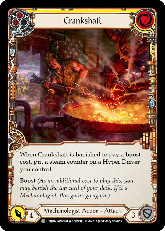 Crankshaft (Yellow) [DYN102] (Dynasty)  Rainbow Foil | Magic Magpie