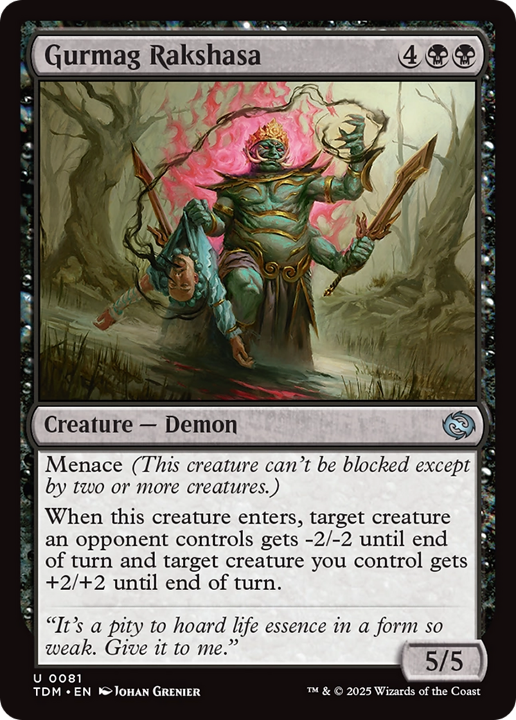 Gurmag Rakshasa [Tarkir: Dragonstorm] | Magic Magpie