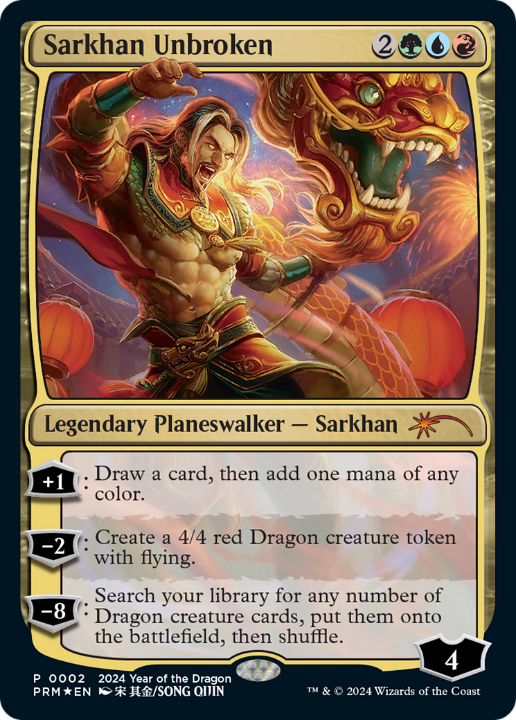 Sarkhan Unbroken (Year of the Dragon 2024) [Standard Showdown Promos] | Magic Magpie