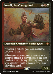 Neyali, Suns' Vanguard (Foil Etched) (Display Commander) [Phyrexia: All Will Be One Commander] | Magic Magpie