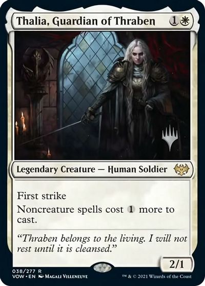 Thalia, Guardian of Thraben (Promo Pack) [Innistrad: Crimson Vow Promos] | Magic Magpie