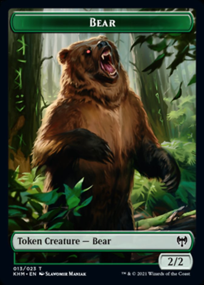 Bear Token [Kaldheim Tokens] | Magic Magpie