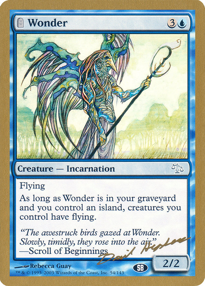 Wonder (Dave Humpherys) (SB) [World Championship Decks 2003] | Magic Magpie