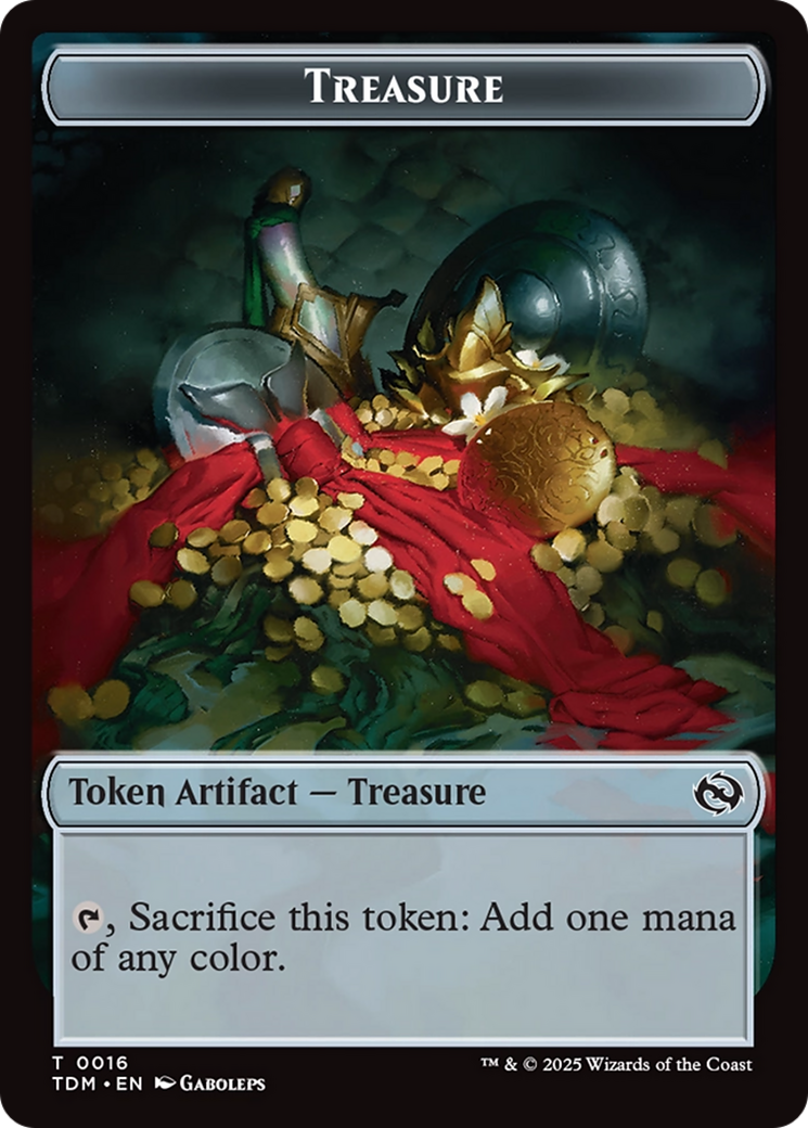 Zombie Druid // Treasure Double-Sided Token [Tarkir: Dragonstorm Tokens] | Magic Magpie