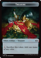 Zombie Druid // Treasure Double-Sided Token [Tarkir: Dragonstorm Tokens] | Magic Magpie
