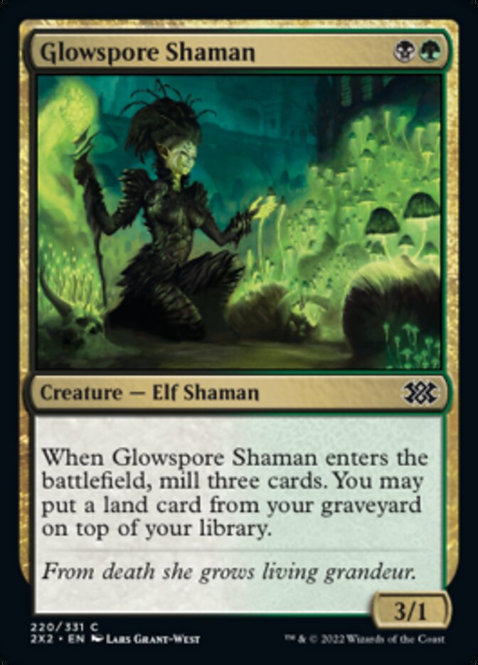 Glowspore Shaman [Double Masters 2022] | Magic Magpie