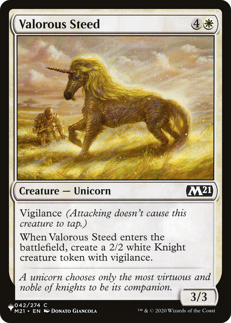 Valorous Steed [The List Reprints] | Magic Magpie