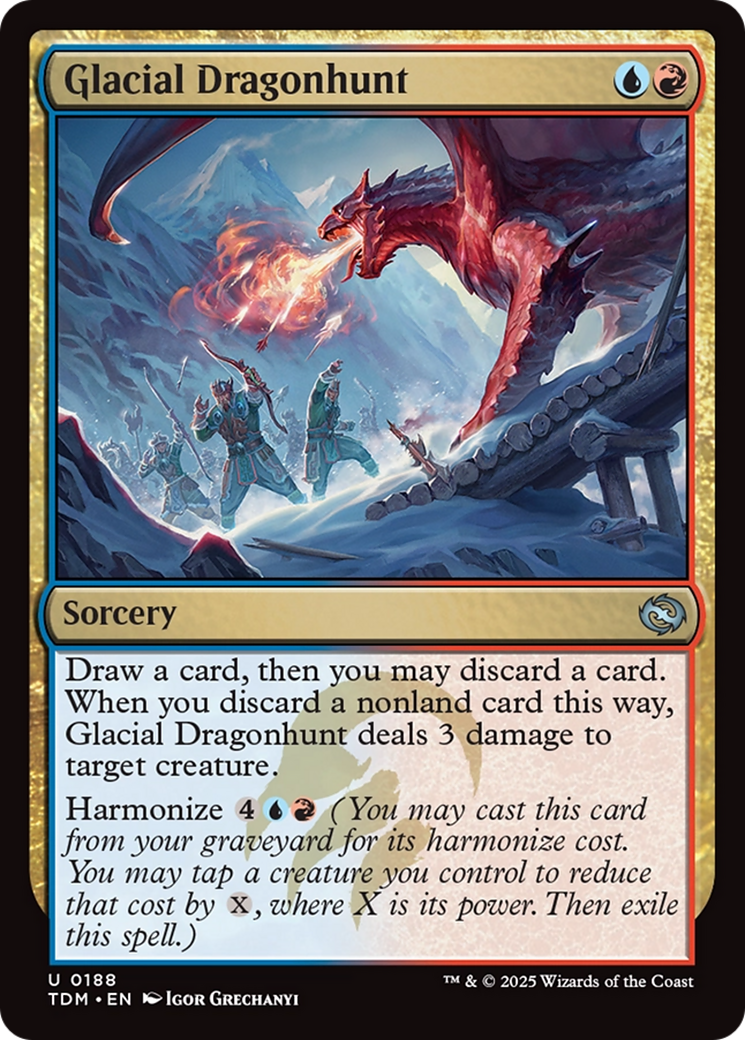 Glacial Dragonhunt [Tarkir: Dragonstorm] | Magic Magpie