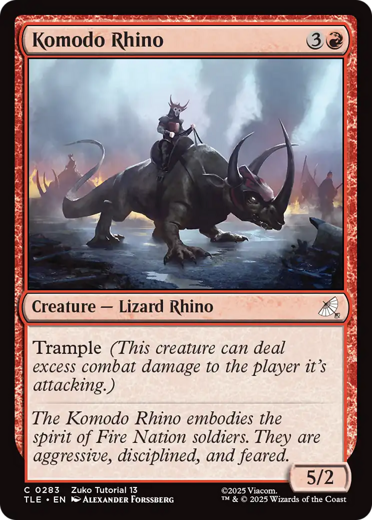 Komodo Rhino (0283) [Avatar: The Last Airbender: Eternal-Legal] | Magic Magpie