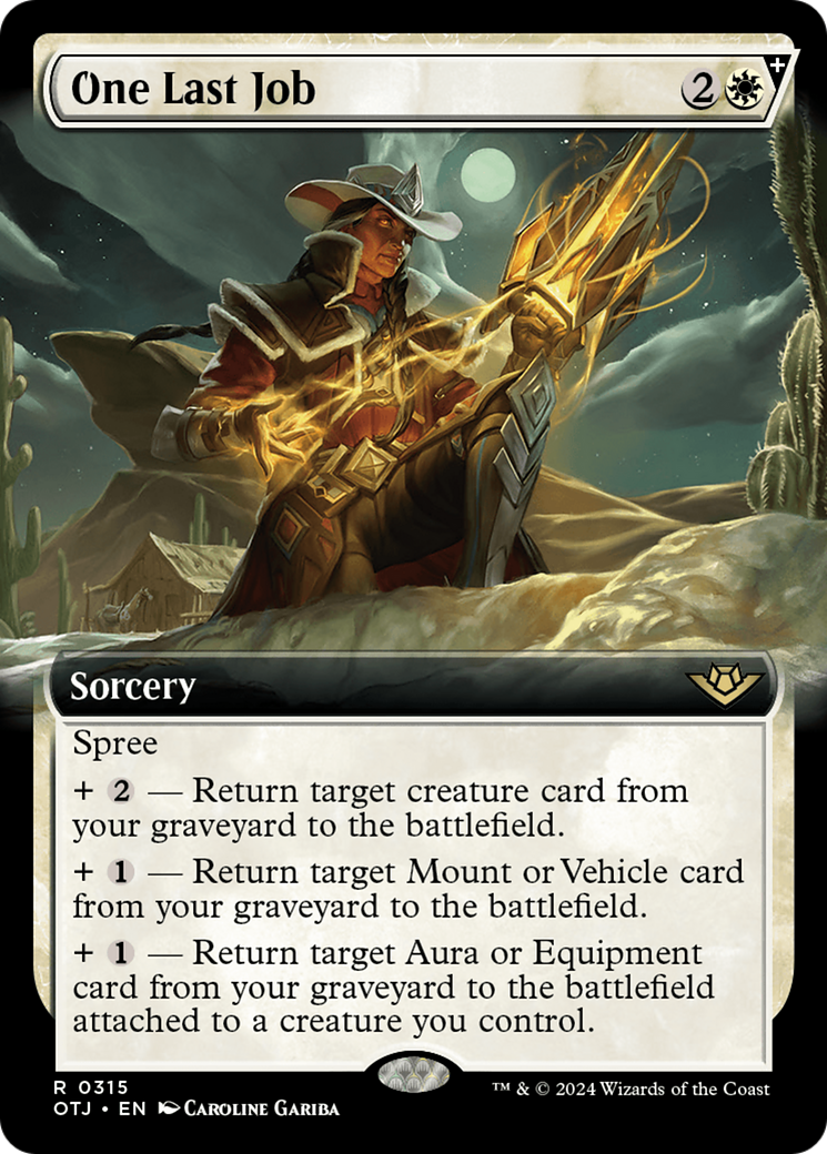One Last Job (Extended Art) [Outlaws of Thunder Junction] | Magic Magpie