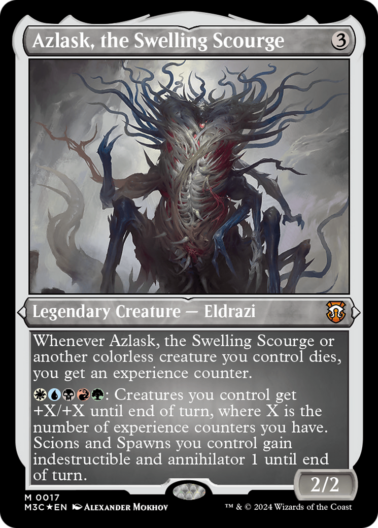 Azlask, the Swelling Scourge (Foil Etched) [Modern Horizons 3 Commander] | Magic Magpie