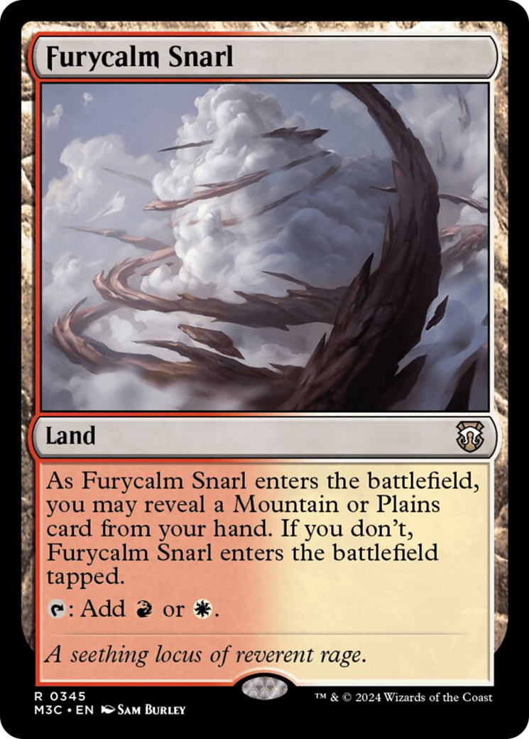 Furycalm Snarl (Ripple Foil) [Modern Horizons 3 Commander] | Magic Magpie