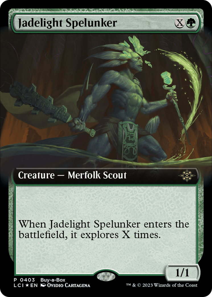 Jadelight Spelunker (Extended Art) (Buy-A-Box) [The Lost Caverns of Ixalan Promos] | Magic Magpie