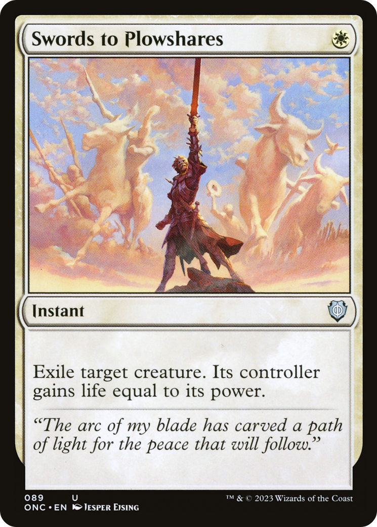 Swords to Plowshares [Phyrexia: All Will Be One Commander] | Magic Magpie