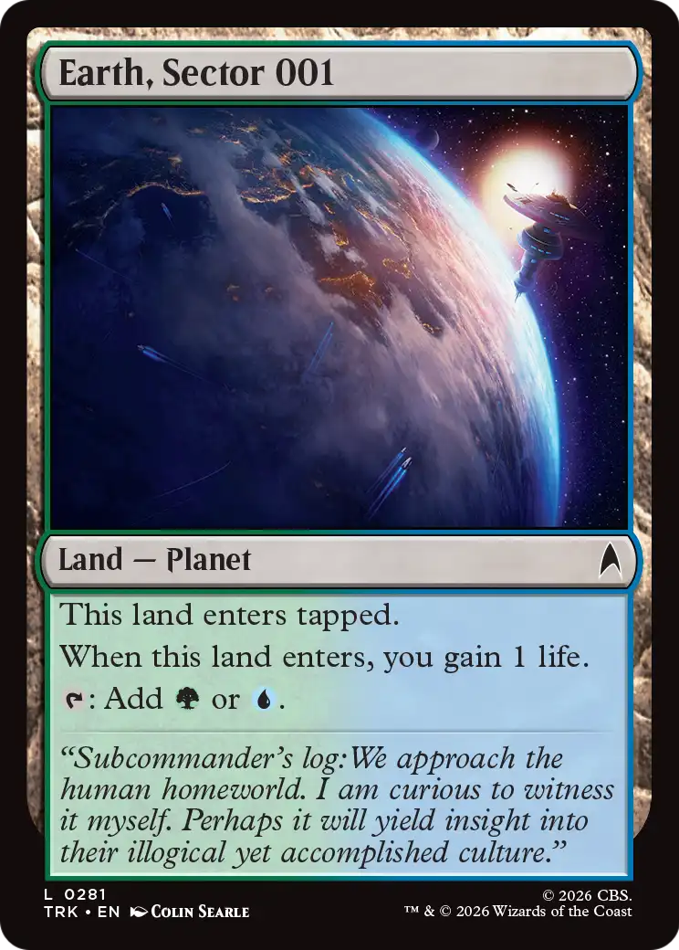 Earth, Sector 001 [Star Trek] | Magic Magpie