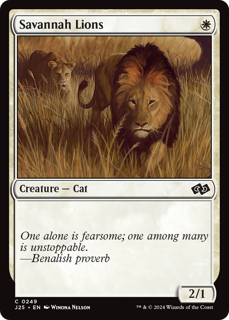 Savannah Lions [Foundations Jumpstart] | Magic Magpie