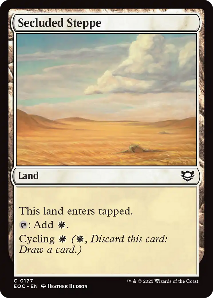 Secluded Steppe [Edge of Eternities Commander] | Magic Magpie