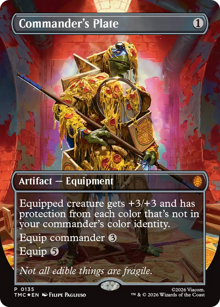 Commander's Plate (Borderless) [Teenage Mutant Ninja Turtles Commander] | Magic Magpie