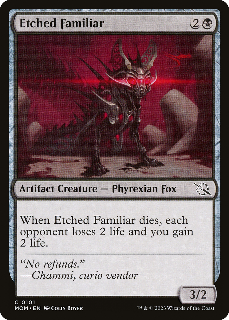 Etched Familiar [March of the Machine] | Magic Magpie