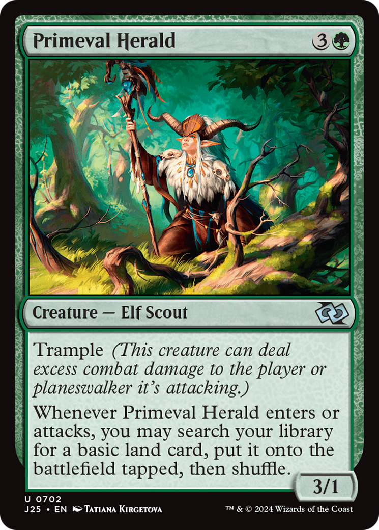 Primeval Herald [Foundations Jumpstart] | Magic Magpie