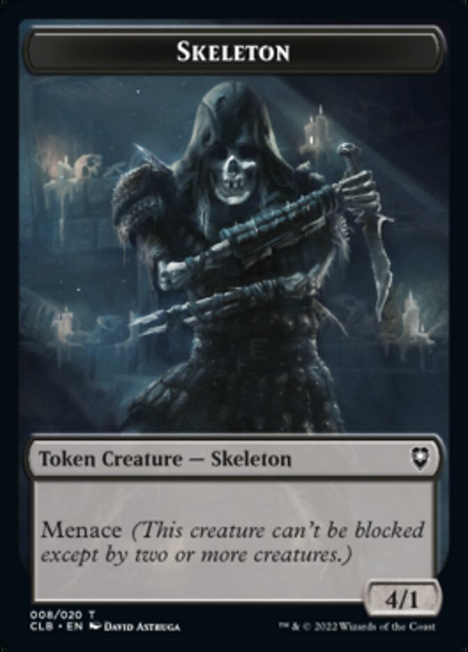 Skeleton Token [Commander Legends: Battle for Baldur's Gate Tokens] | Magic Magpie