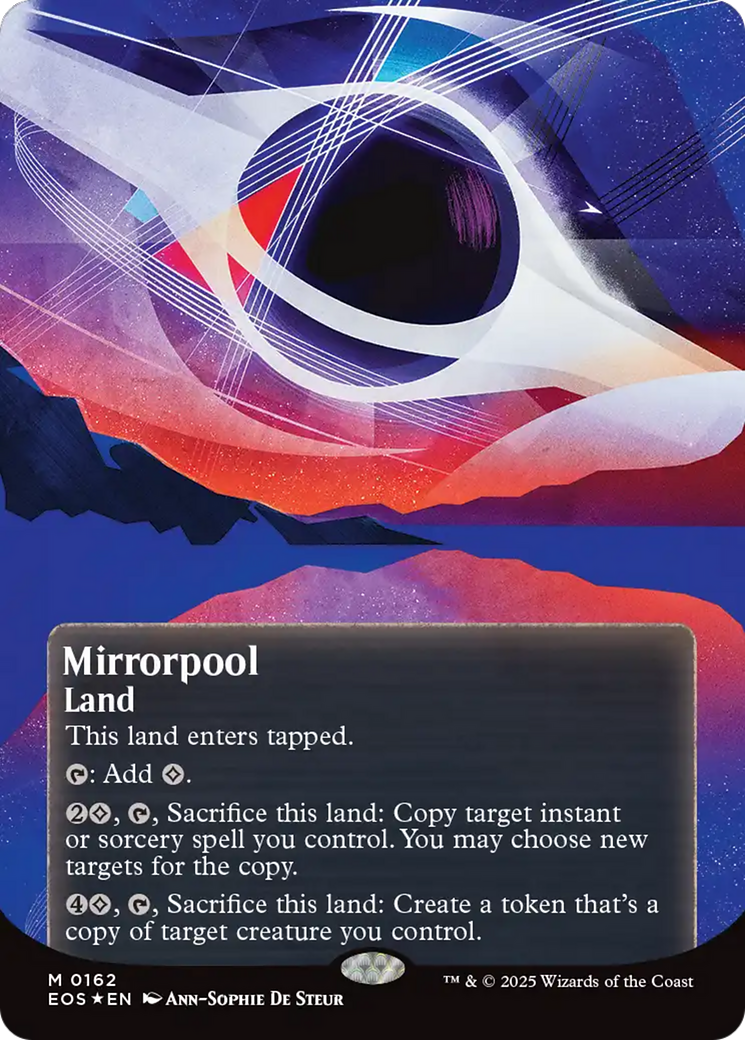 Mirrorpool (0162) (Borderless) (Galaxy Foil) [Edge of Eternities: Stellar Sights] | Magic Magpie