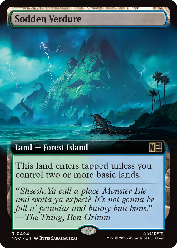 Sodden Verdure (Extended Art) [Marvel Super Heroes Commander] | Magic Magpie