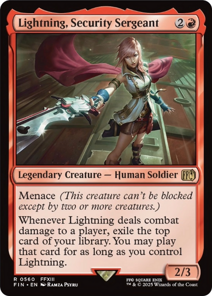 Lightning, Security Sergeant [FINAL FANTASY] | Magic Magpie
