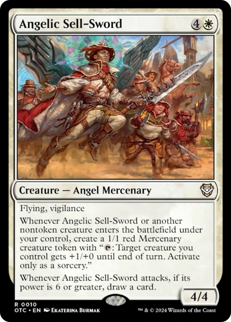 Angelic Sell-Sword [Outlaws of Thunder Junction Commander] | Magic Magpie