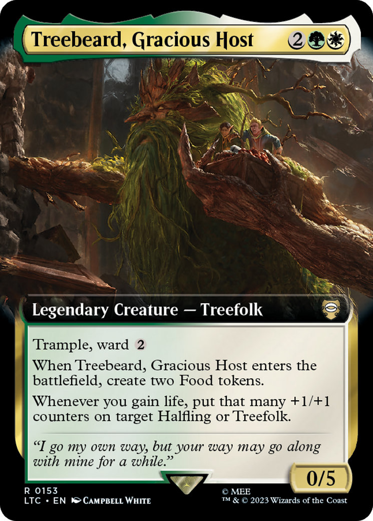 Treebeard, Gracious Host (Extended Art) [The Lord of the Rings: Tales of Middle-Earth Commander] | Magic Magpie