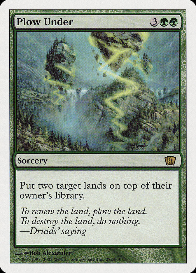 Plow Under (8th Edition) [Oversize Cards] | Magic Magpie