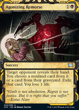 Agonizing Remorse (Foil Etched) [Strixhaven: Mystical Archive] | Magic Magpie