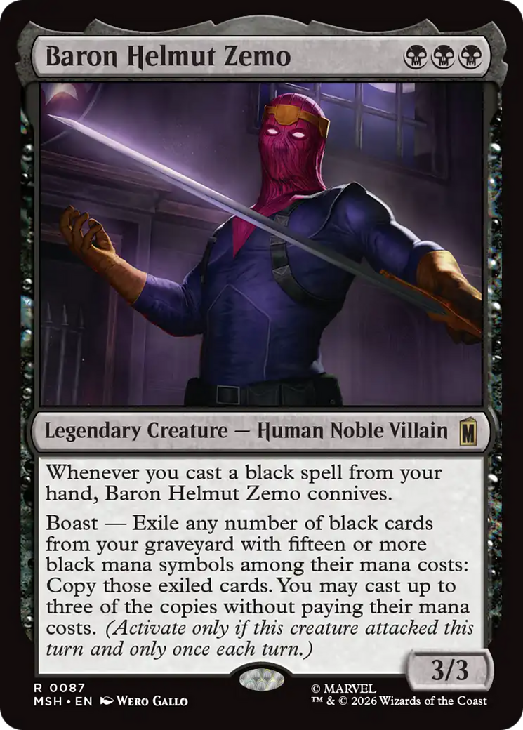 Baron Helmut Zemo [Marvel Super Heroes] | Magic Magpie
