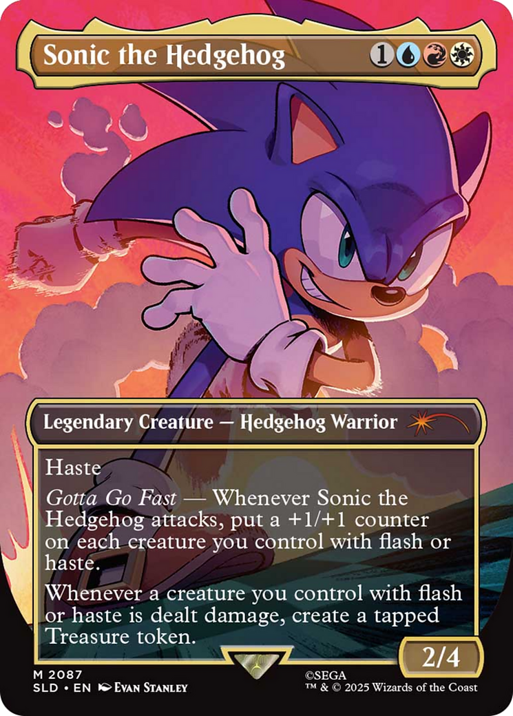 Sonic the Hedgehog (Rainbow Foil) [Secret Lair Drop Series] | Magic Magpie