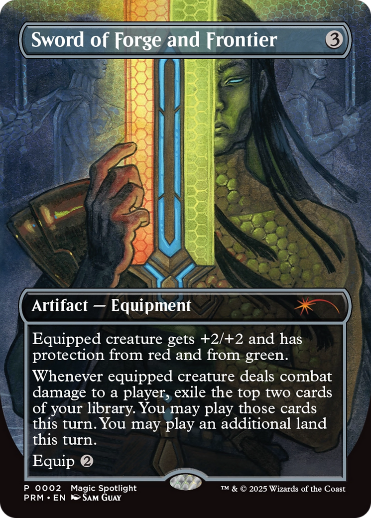 Sword of Forge and Frontier (Borderless) [Wizards Play Network 2025] | Magic Magpie