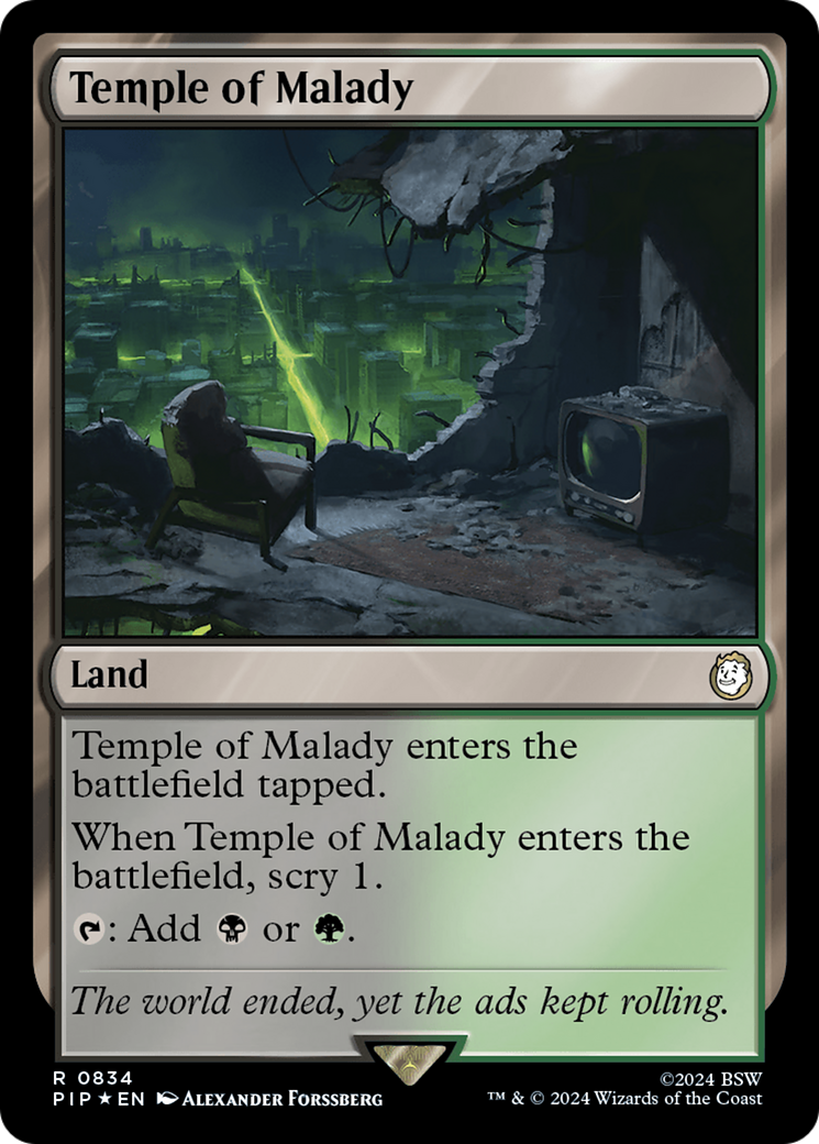 Temple of Malady (Surge Foil) [Fallout] | Magic Magpie