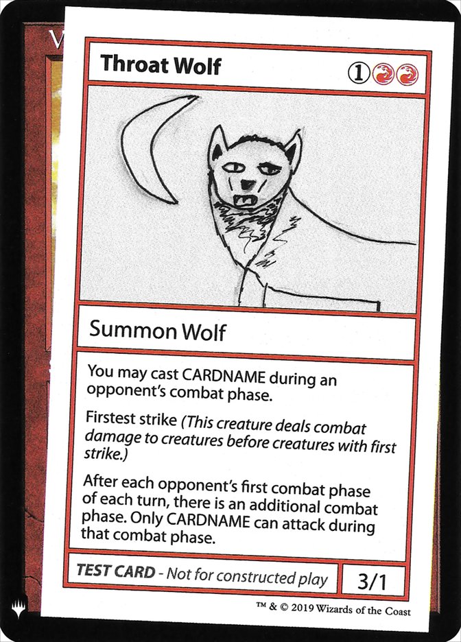 Throat Wolf [Mystery Booster Playtest Cards] | Magic Magpie